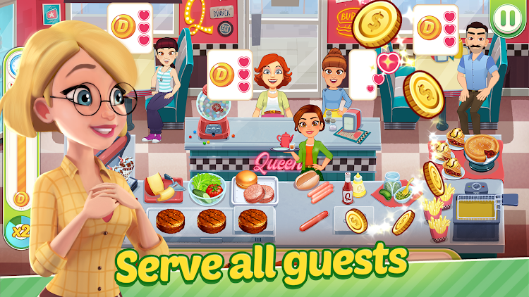 #3. Delicious World - Cooking Game (Android) By: GameHouse Original Stories