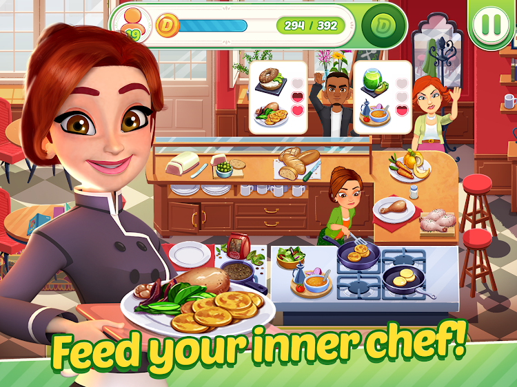 #10. Delicious World - Cooking Game (Android) By: GameHouse Original Stories