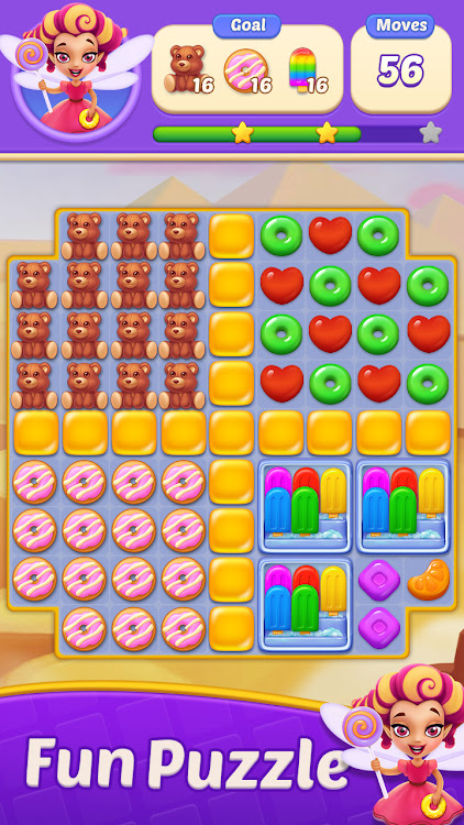 #3. Candy Frenzy - Match 3 Mania (Android) By: Yo App