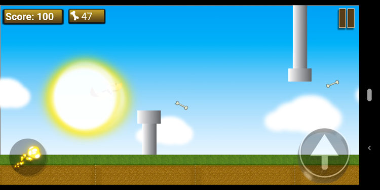 #4. Flying Puppy Adventure (Android) By: XoXo game