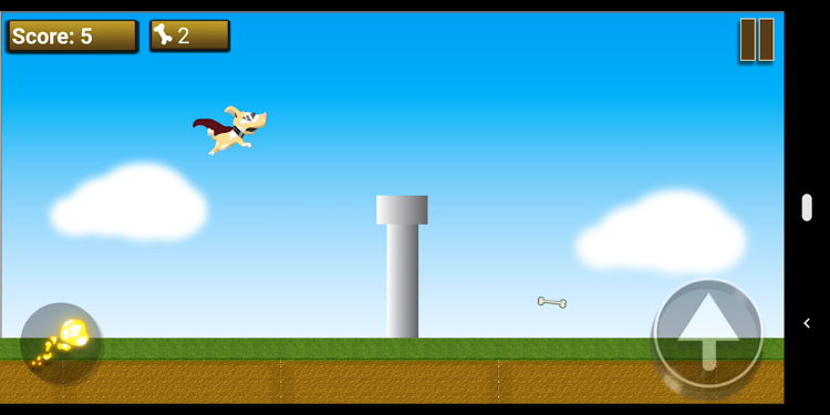 #7. Flying Puppy Adventure (Android) By: XoXo game