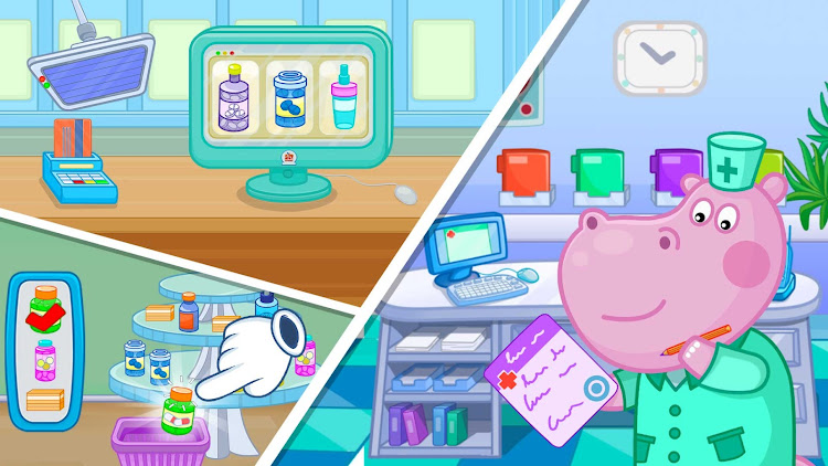 #3. Kids Hospital - Dollhouse (Android) By: Hippo Kids Games