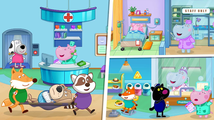 #7. Kids Hospital - Dollhouse (Android) By: Hippo Kids Games