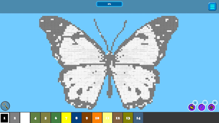 #7. Color by number: Pixel art (Android) By: MineGame