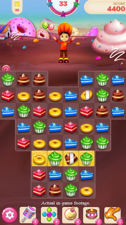 #5. Pastry Mania Match 3 Game (Android) By: Yes Games Studio