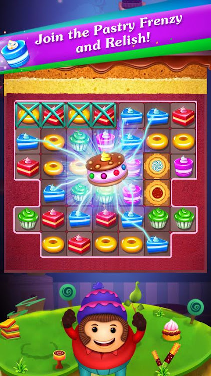 #7. Pastry Mania Match 3 Game (Android) By: Yes Games Studio