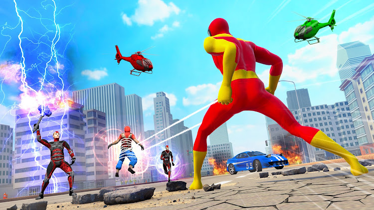 #5. Miami Rope Hero : Spider Games (Android) By: Trendish