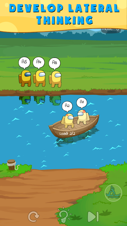 #5. River Crossing - Brain teaser (Android) By: MegaJoy Games Studio