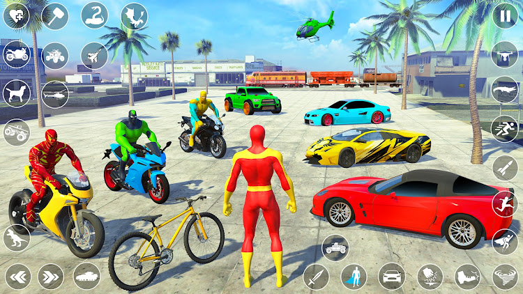 #7. Miami Rope Hero : Spider Games (Android) By: Trendish