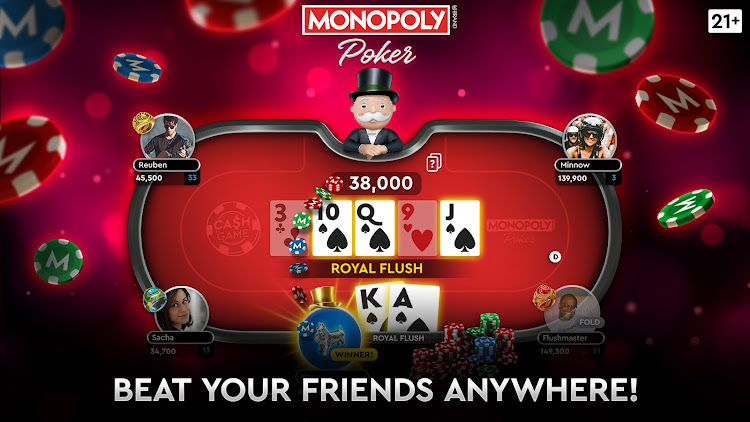 #3. MONOPOLY Poker - Texas Holdem (Android) By: Playtika