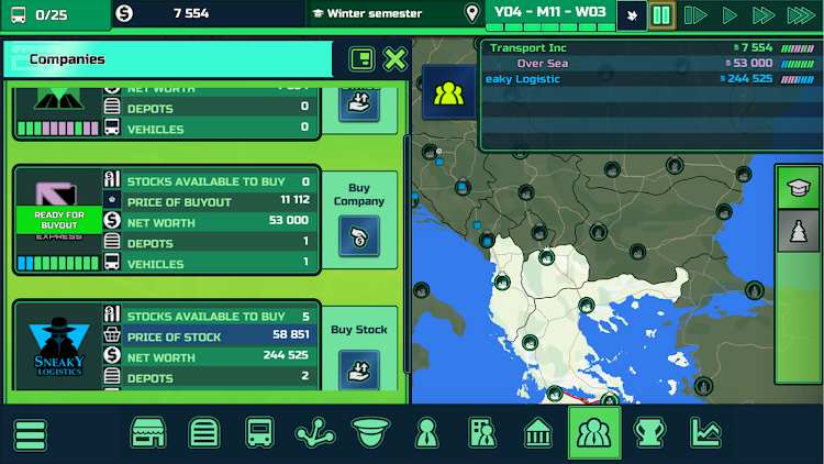 #6. Transport INC - Tycoon Manager (Android) By: Games Operators S.A.