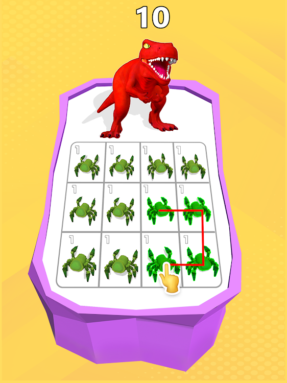 #9. Monster Merge Dinosaur Games (Android) By: Fried Chicken Games