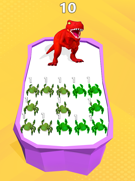 #10. Monster Merge Dinosaur Games (Android) By: Fried Chicken Games