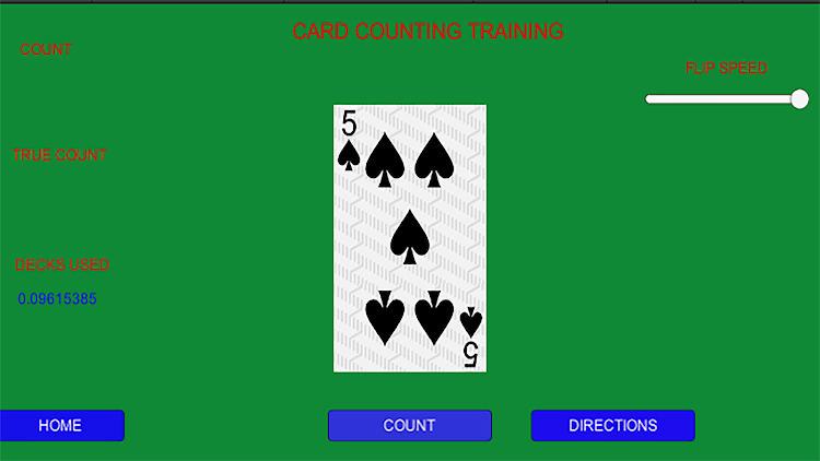 #7. Blackjack 21 Trainer (Android) By: Pinto Software Products LLC