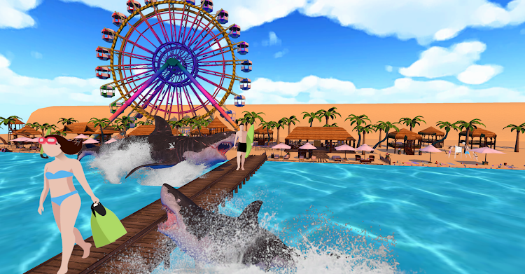 #2. Shark Hunter 3D : Shark Games (Android) By: AsarGames