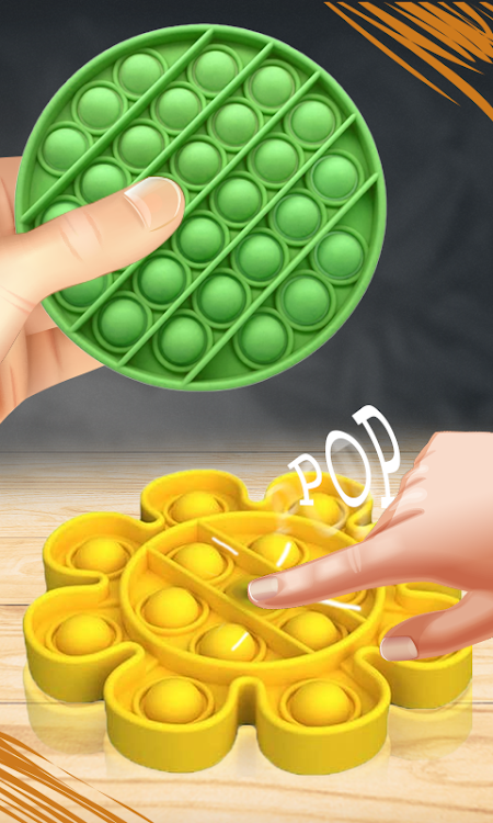 #3. Pop it Fidget Toys Antistress (Android) By: Satisfying Fidgets Toys Pop it ASMR Calming Games