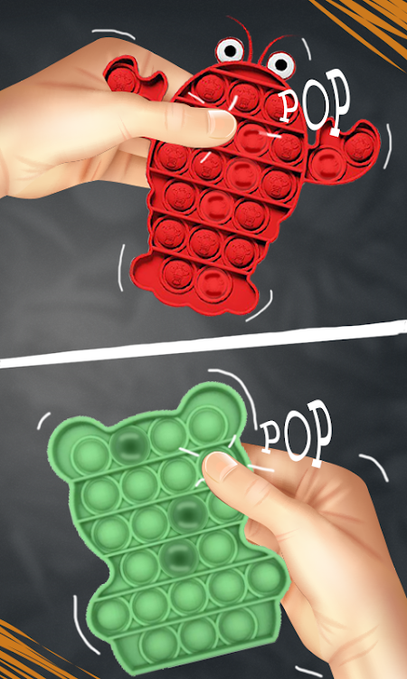 #5. Pop it Fidget Toys Antistress (Android) By: Satisfying Fidgets Toys Pop it ASMR Calming Games