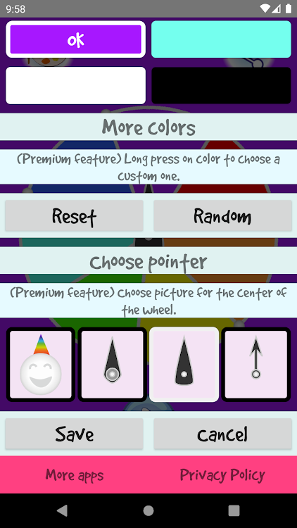 #4. Wheel of Colors Premium (Android) By: BlackDevelopers