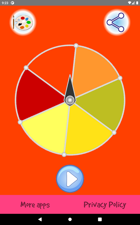 #5. Wheel of Colors Premium (Android) By: BlackDevelopers