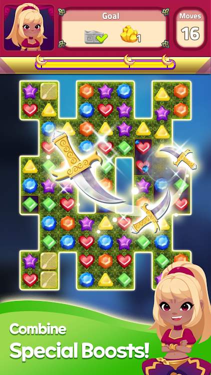 #3. Jewels Magic Carpet : Match3 (Android) By: SnowPig