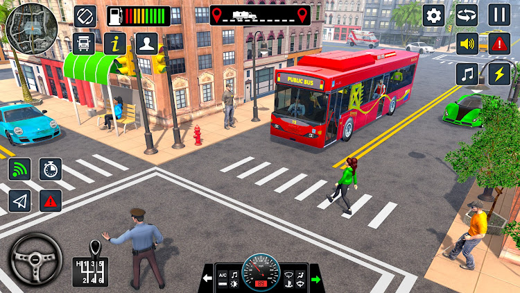 #7. Public Bus Driver: Bus Games (Android) By: Frenzy Games Studio