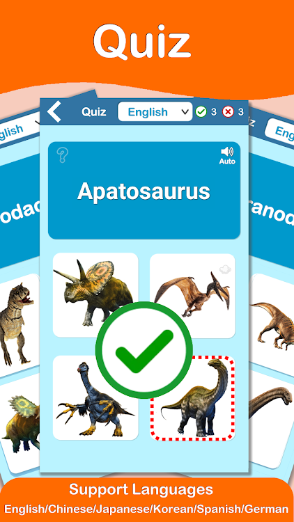 #7. Dino World : Cards Games PRO (Android) By: AppStar Studio