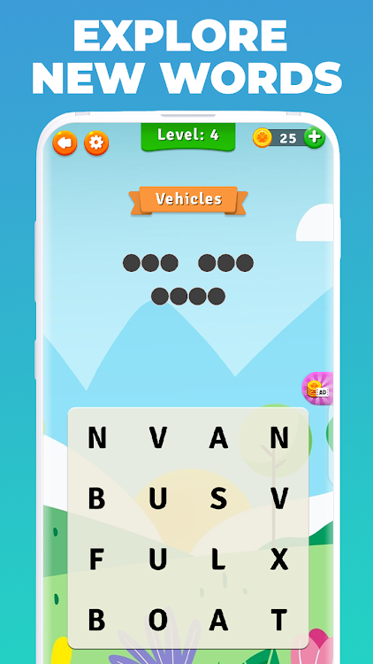 #6. Word Puzzle Cross : Word Games (Android) By: GEO SOFTECH