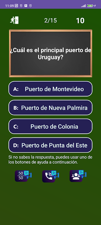 #2. Quiz de Uruguay (Android) By: Jatisari Inovasi Studio