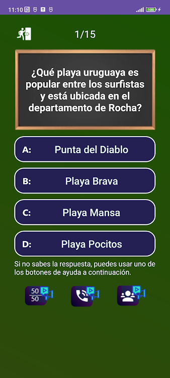 #4. Quiz de Uruguay (Android) By: Jatisari Inovasi Studio