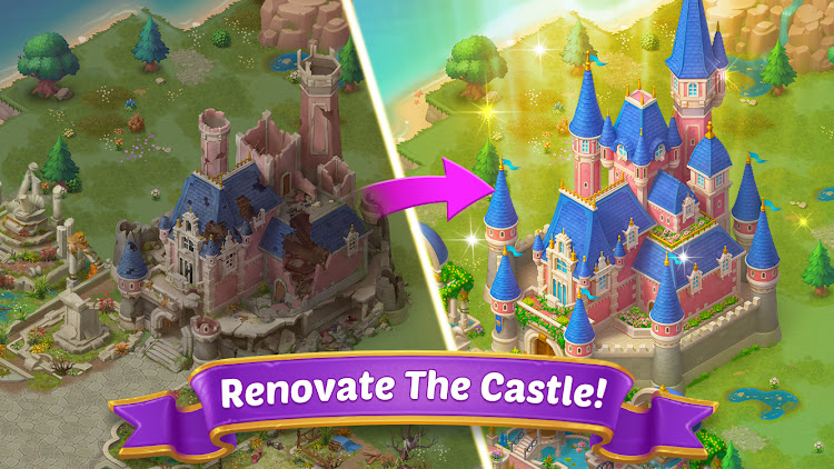 #5. Merge Castle: Match 3 Puzzle (Android) By: Play Infinity, Ltd.