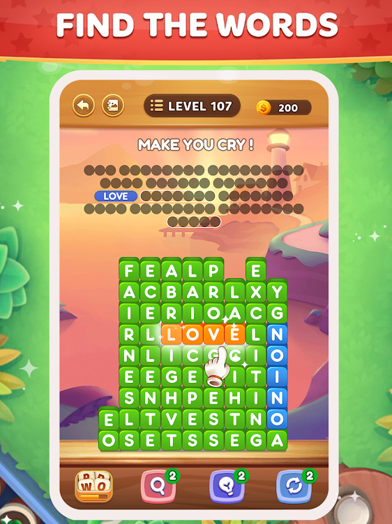 #9. Word Tower - Premium Puzzle (Android) By: otto games