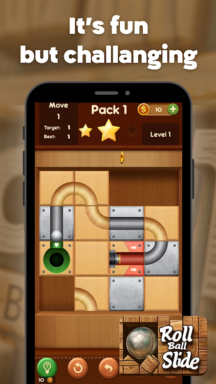 #3. Roll Ball Slide - IQ Challenge (Android) By: The Global Company