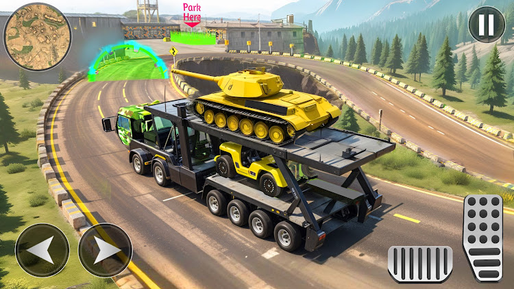 #4. Army Cargo Truck Driving Games (Android) By: Play Stove