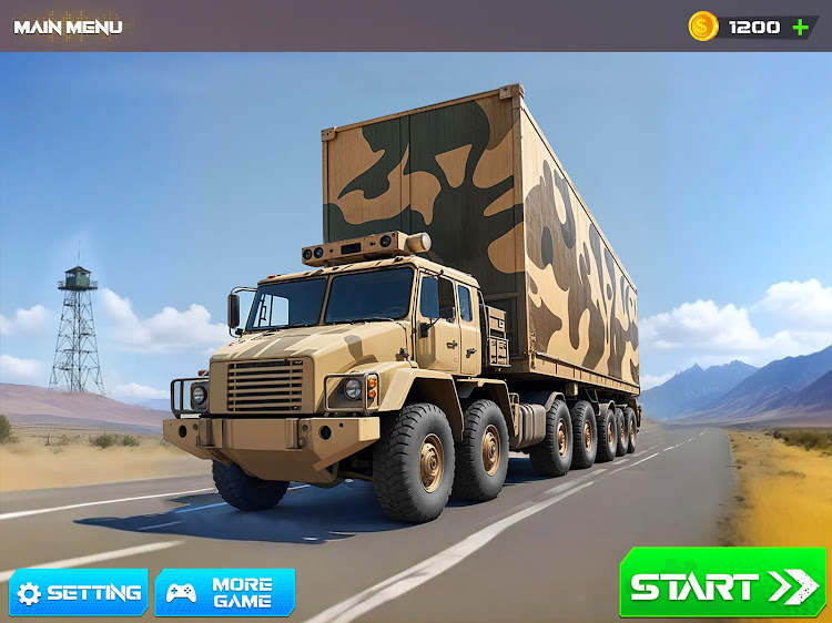 #5. Army Cargo Truck Driving Games (Android) By: Play Stove