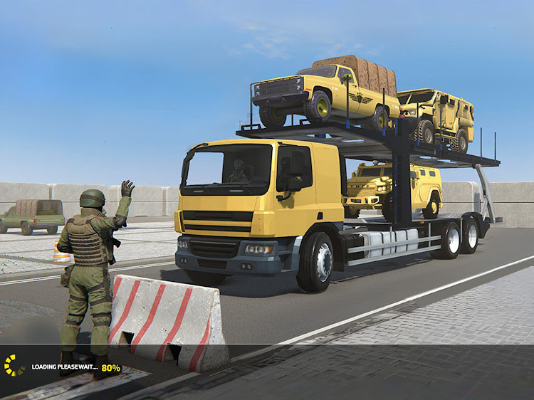 #6. Army Cargo Truck Driving Games (Android) By: Play Stove