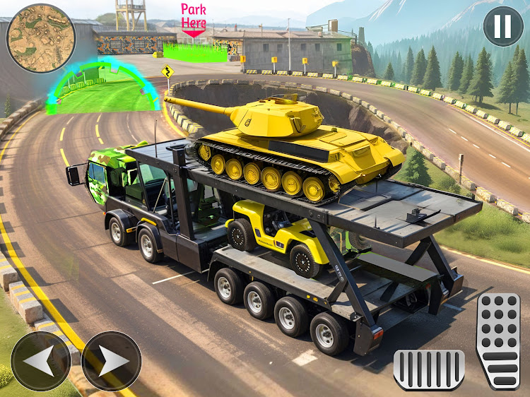 #8. Army Cargo Truck Driving Games (Android) By: Play Stove