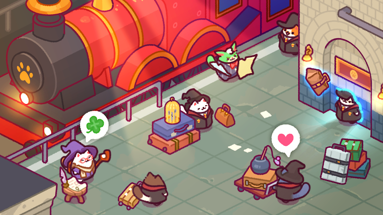 #6. Cat Magic School : Cute Tycoon (Android) By: TREEPLLA