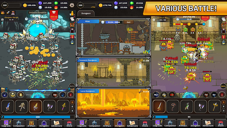 #2. Final Weapon Grow - Idle RPG (Android) By: DH GAME