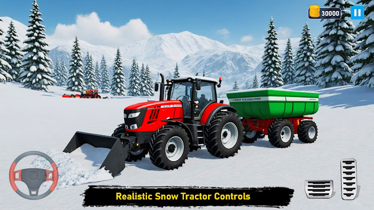 #4. Snow Tractor Farming Simulator (Android) By: CharWin Games