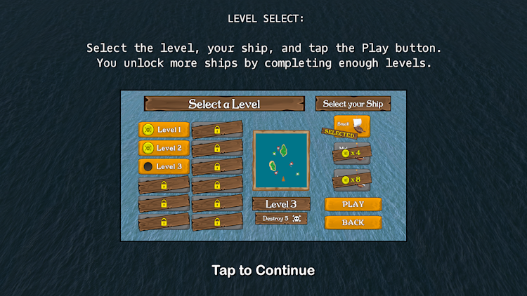 #2. Pirate Sea Battle Challenge (Android) By: Magnin & Associates