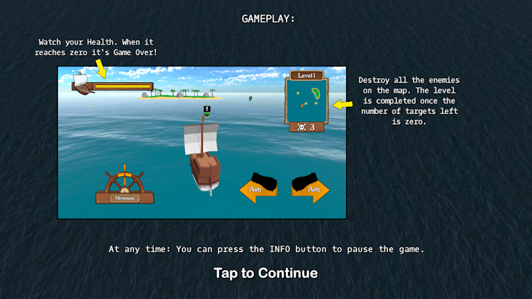 #3. Pirate Sea Battle Challenge (Android) By: Magnin & Associates