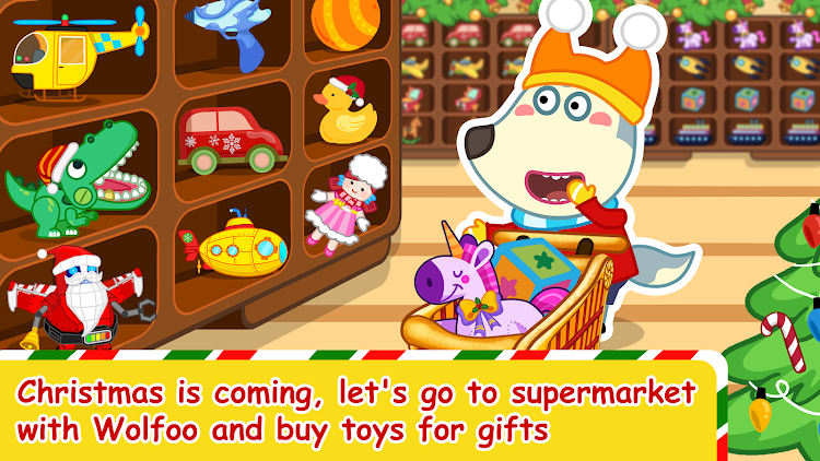 #2. Wolfoo Surprise Christmas Toys (Android) By: Wolfoo Family