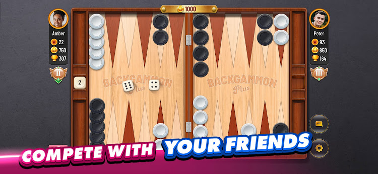 #2. Backgammon Plus - Board Game (Android) By: Zynga