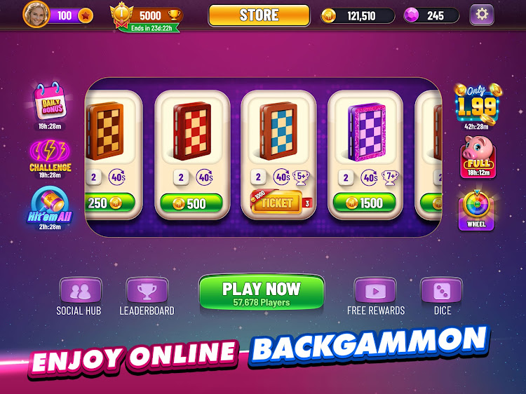 #8. Backgammon Plus - Board Game (Android) By: Zynga