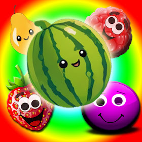 Drop fruits, sweet merge game