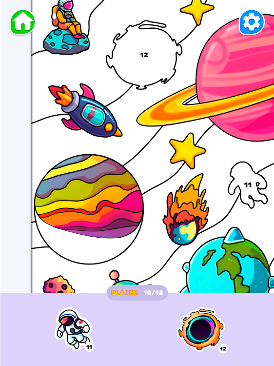 #10. Merge Sticker Playbook 2D (Android) By: Goolny Games