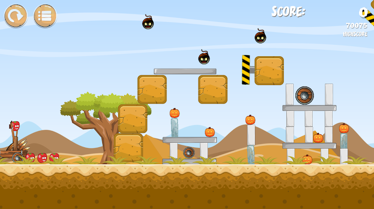 #2. Pumpkins knock down Pro (Android) By: Enerdc games