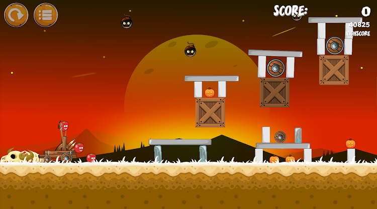 #4. Pumpkins knock down Pro (Android) By: Enerdc games