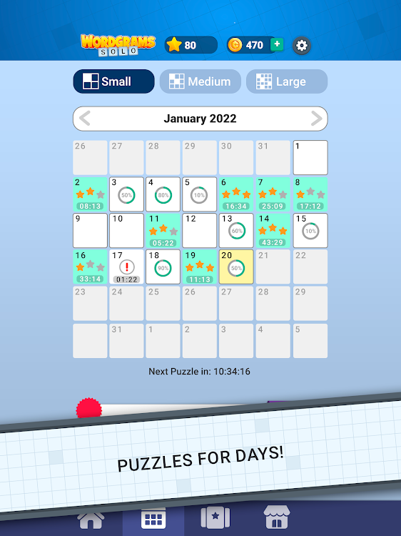 #8. Daily Crossword Arrow Solo (Android) By: FunCraft Games