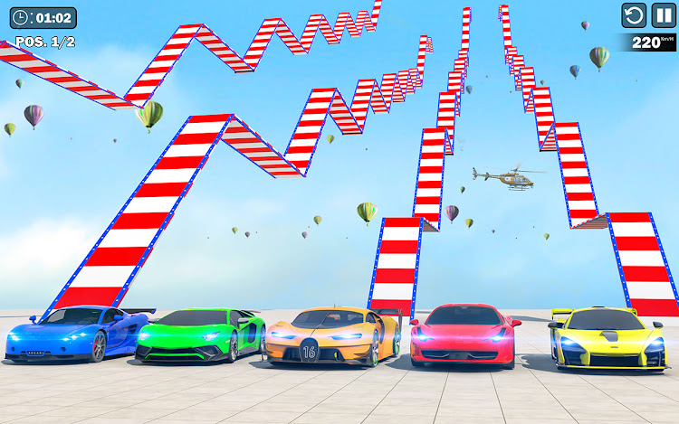 #2. Real Car Stunt Game Mega Ramp (Android) By: InfinityStudios.LLC